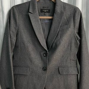 Talbots grey wool blazer